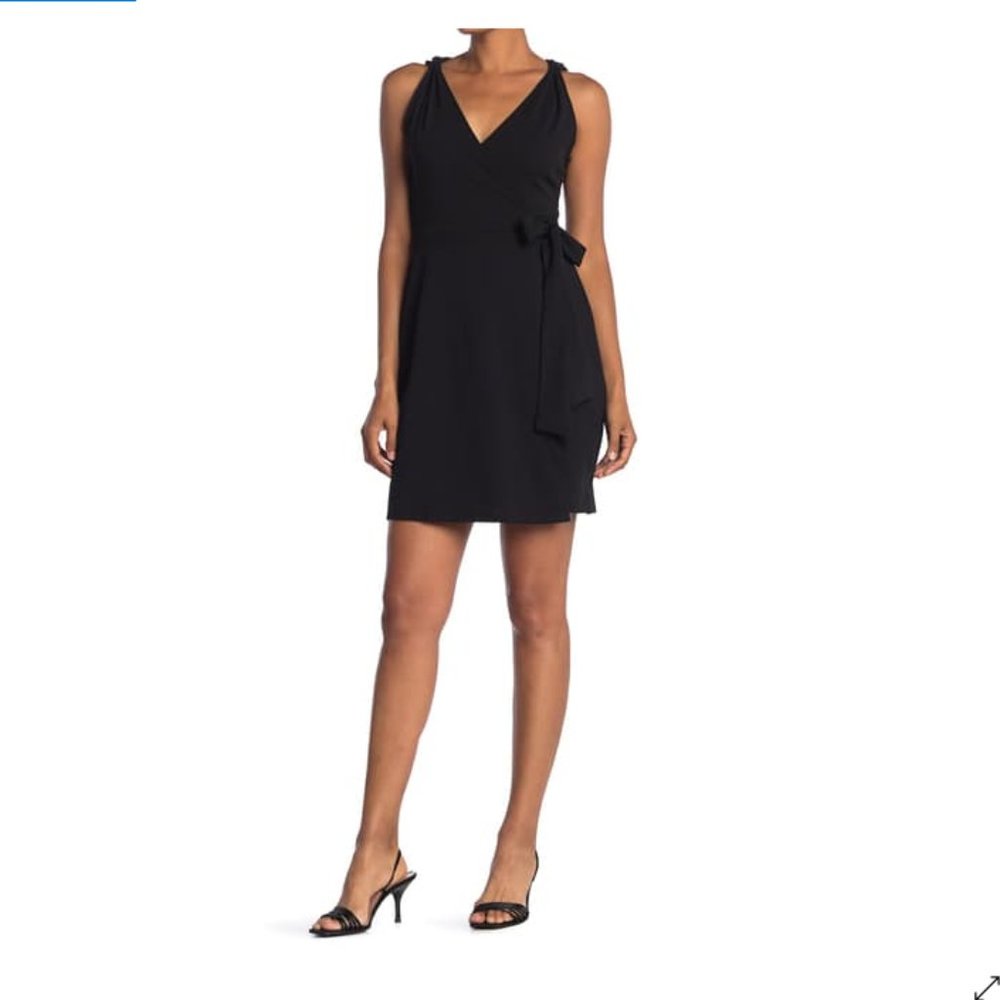 NWT Vanity Room Knot Strap Surplice Neck Dress